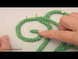 Needlepoint Flower Stitches Tutorial 66 Part 2 of 2 Romanian Point Lace.