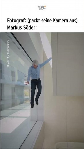 Markus Söder, wenn eine Kamera ausgepackt wird | heute-show #shorts