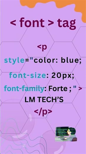 fond tag in HTML. easy to learning .