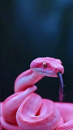 The Most Stunning Pink Snake Ever 🐍✨