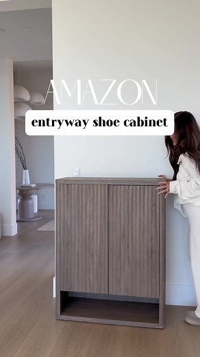 Modern Wood Shoe Cabinet Organizer for Entryway Hallway Living Room