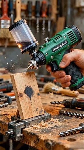 Tiny Paint Sprayer 🎨 World’s Smallest Spray Gun #shorts