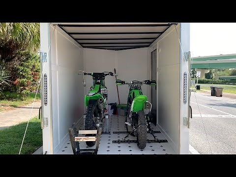 6x10 Enclosed Trailer Dirtbike Setup (Part 1) | SUPER CLEAN!!