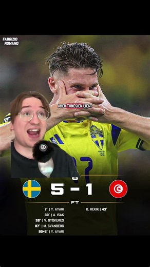 Schweden hat Tunesien zerstört ☠️ | #WM2026 #FifaWorldCup #Fussball #Shorts