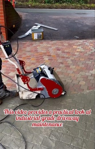 Efficient Grout Cleaning on Cobble Set Driveway | Industrial Paving Techniques