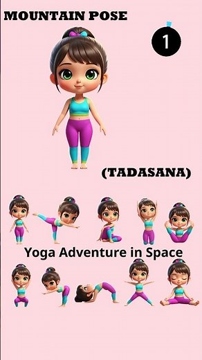 Yoga Adventure in Space for Kids #yogaforkids #yogaambiance #yogaforchildren