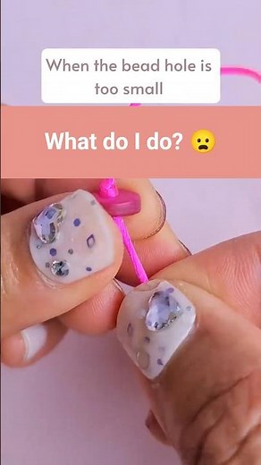 How to use a bead reamer | When a bead hole is too small to thread | Craft tools Needle file