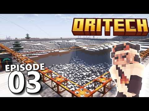 I Built the BIGGEST POSSIBLE QUARY In Oritech! | Oritech Ep. 3