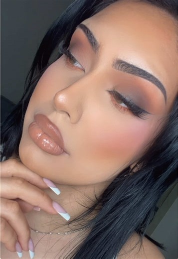 Orange Eyeshadow Spring Makeup Look 🍊🧡