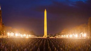 Biden inauguration: Time-lapse video shows hundreds of thousands of flags being placed in the National Mall