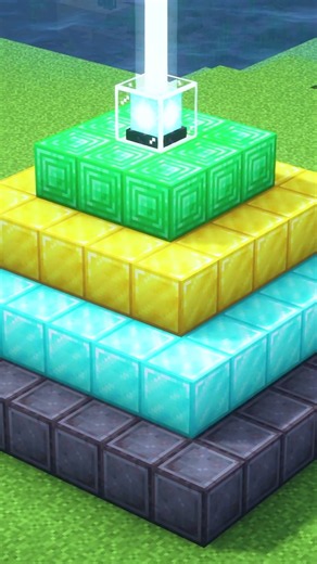 🟩 Beacon + Mineral Blocks = Powerful Effects! ✨ | Minecraft