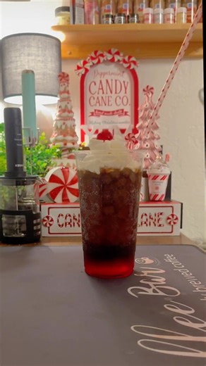 3.6M views · 45K reactions | Dr. Pepper meets cherry and almond syrups from @DaVinci Gourmet for a creamy, fizzy holiday treat - a perfect dirty soda for Christmas Eve while you wait for Rudolph! * * #drinkrecipe #dirtysoda #drpepper #christmasdrinks #sodatok | Drinks With Nannie | Facebook