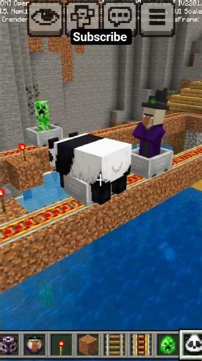 Animals Riding a Train in Minecraft 🚂🐄 | Funny Short