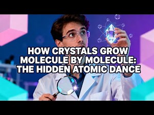 How Crystals Grow Molecule by Molecule: The Hidden Atomic Dance