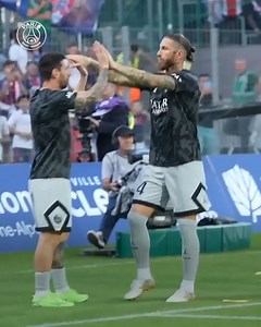 1.1M views · 10K reactions | ➡ Long passing masterclass from Messi and Neymar Jr ➡ Kids in awe of their idols ➡ Ramos’ perfect control during the warm-up The best pre-match moments so far this season | PSG - Paris Saint-Germain | Facebook