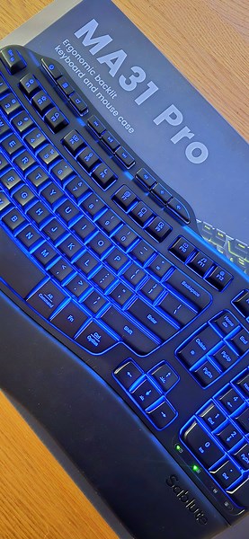 Watch Ergonomic Keyboard with Backlit Keyboard on Amazon Live