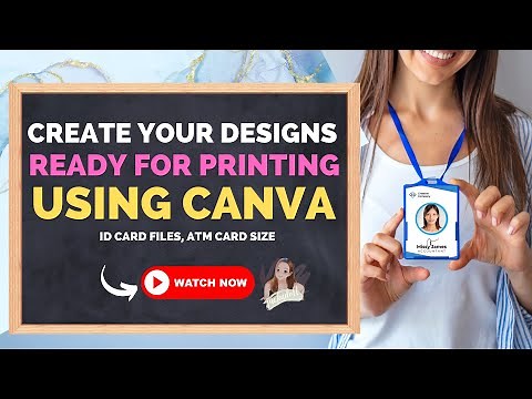 Make ID Card design Using Canva #canvatutorial #idcards