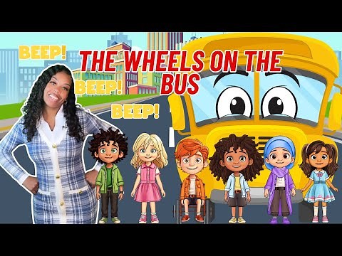 The Wheels On The Bus| Learning with Ms Houston| Kid Songs