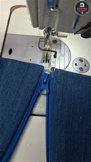 ✅️Sewing zipper neatly from both sides #shorts #shortsfeed #trending #fashion
