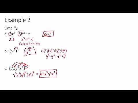 Algebra 1 - The Multiplication Properties of Exponents