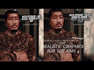 NEW! Realistic Graphics Tutorial💻 | DLSS 5 + RENODX-ADDON | SIMS 4 | YASUZEN444🦋🖤