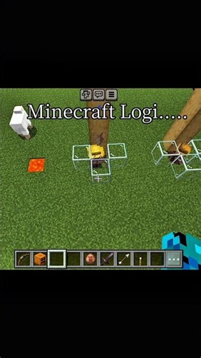 minecraft logic🤔 ( world smallest violin#minecraft #shots