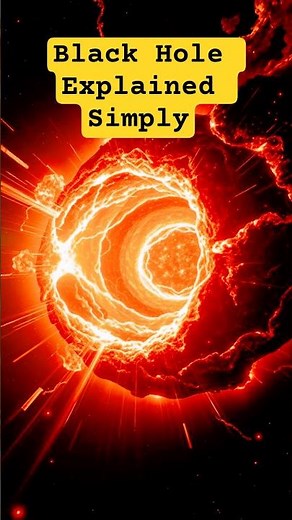 Black Hole Explained Simply! 🚀 #BlackHole #Space #Science