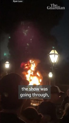 Disney dragon catches fire during Disneyland show in California