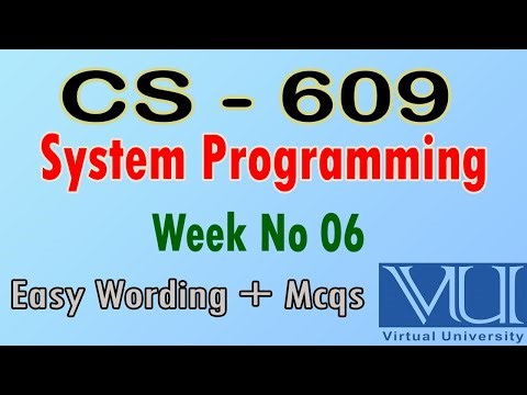 CS – 609 | Week 6 | CS 609 lectures | Easy wording | Mcqs |