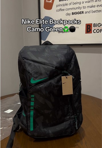 Shop Nike Elite Backpacks in Camo Green Now!
