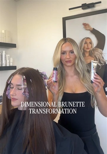 Dimensional Brunette Transformation with Redken Shades