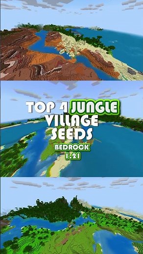 🌴 BEST JUNGLE VILLAGE SEEDS | Minecraft 1.21 Bedrock