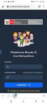 Ingreso a la plataforma Mundo IE para la evaluación de progreso de inicio | Cuarto grado | 2021