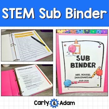 Elementary STEM Sub Binder Lesson Plan Organization