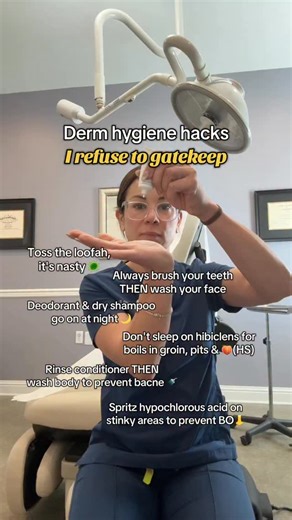 No but why is this song so catchy?! 🤣 FYI; hibiclens should only be used from the neck down under doctors orders 🫡 Do you swear any any of these hacks?! Let me know in the comments below 👇 | Lindsey Zubritsky Pollock