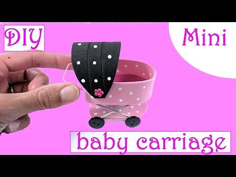 DIY Miniature Baby Carriage Stroller