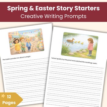 Spring & Easter Story Starters | Creative Writing Prompts | Printable Resource