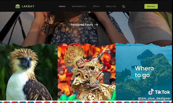 Hello everyone! here's my PH Tour website designed using figma. credits to the owner of the images, videos and contents. this is for personal project only and will not be developed or deployed. #figma #figmadesign #uiuxdesign #uiux #tour