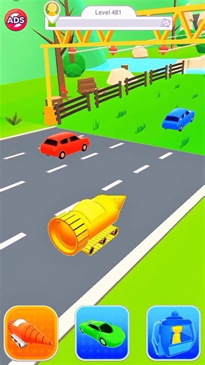 Shape Shifting Level 481 – Ultra Fast Impossible Pro Run! ⚡😱 #shorts