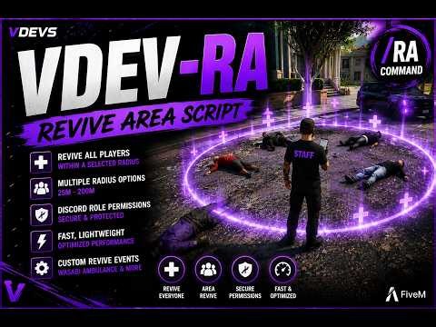 FiveM Revive Radius Script. #1 Needed Script For RZ Servers