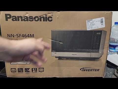 PANASONIC SF464M FLATBED MICROWAVE OVEN Unboxing/Review and Stock by FE