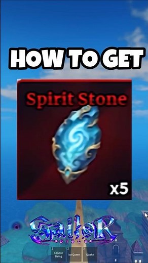 HOW TO GET SPIRIT STONE FAST! SAILOR PIECE! Roblox