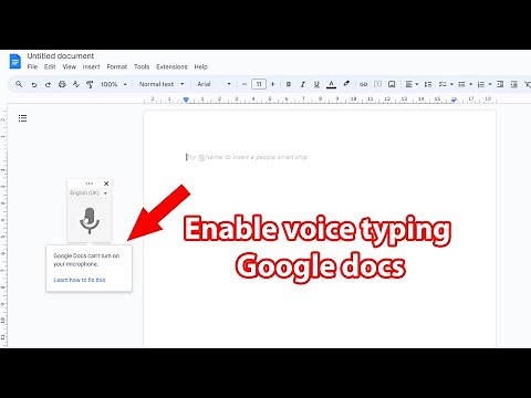 Fix google docs can't turn on your microphone