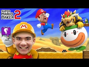 Let's Destroy HobbyDad on Mario Maker 2 HobbyFamilyTV - Videos For Kids