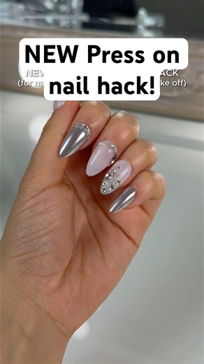 NEW Press on nail hack! Would you try this?