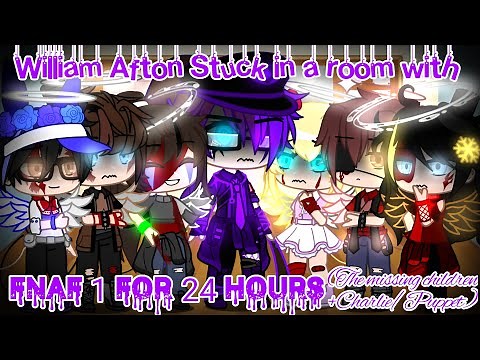 William Afton Stuck in a room with Fnaf 1 for 24 hours / FNAF /+Puppet / Sparkle_Aftøn (Read desc.)