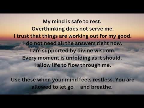 Let Go of Overthinking & Surrender Control