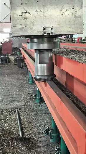 Precision Heavy-Duty Milling Machine Shaping Large Industrial Steel Component #millingindustry