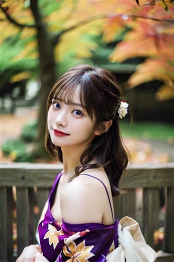 AIが描く和服美人の幻想世界