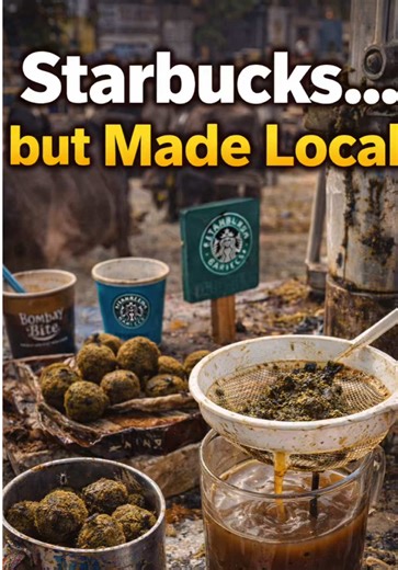 Today I visited the most exclusive Starbucks somewhere in Asia. Everything is organic, handmade, and spiritually questionable. One sip in and your soul considers early retirement. #streetfood #indianstreetfood #indianfood